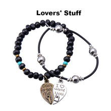 Lovers' Heart Charm Bracelet(pair)