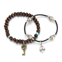 Lovers' Heart Charm Bracelet(pair)